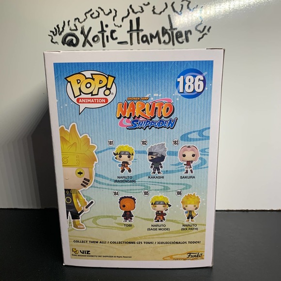 Funko Pop Naruto (Six Path) Glow in the Dark Exclusive Hot Topic Anime #186 - Picture 3 of 6